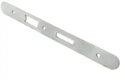 CARLISLE BRASS - FSF5017SSS-R FOREND STRIKE & FIXING PACK TO SUIT DIN EURO SASH/BATHROOM LOCK (SECURITY) RADIUS