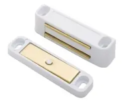 CARLISLE BRASS - FTD835BNWH-BP FTD(BP) NYLON MAGNETIC CATCH (4.5KG PULL) 56 X 14 X 14MM (X 2)