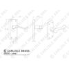 Carlisle Brass GK002EB/INTB Contract Victorian Scroll Latch Pack Electro Brassed