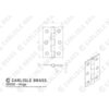 Carlisle Brass GK002EB/INTB Contract Victorian Scroll Latch Pack Electro Brassed