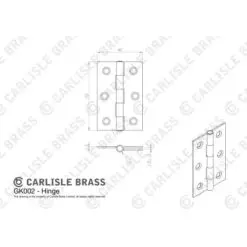 Carlisle Brass GK002EB/INTB Contract Victorian Scroll Latch Pack Electro Brassed