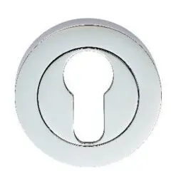 CARLISLE BRASS - GK4001CP-BP ESCUTCHEON - EURO PROFILE ON CONCEALED FIX ROUND ROSE POLISHED CHROME