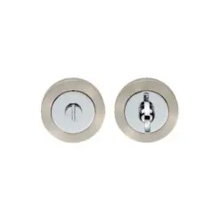 CARLISLE BRASS - GK4004SNCP-BP TURN & RELEASE ON CONCEALED FIX ROUND ROSE SATIN NICKEL/POLISHED CHROME