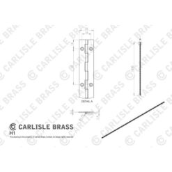 Carlisle Brass NPH1 Piano Hinge Nickel Plated - Pack of 50