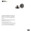 Alexander And Wilks Thumbtun & Release Hammered On 50X6Mm Rose Matt Black AW793BL