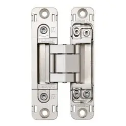 SUGASTSUNE HES3D-H120-36 3-Way Adjustable Concealed Hinge Centre Door Mortise Champagne Gold