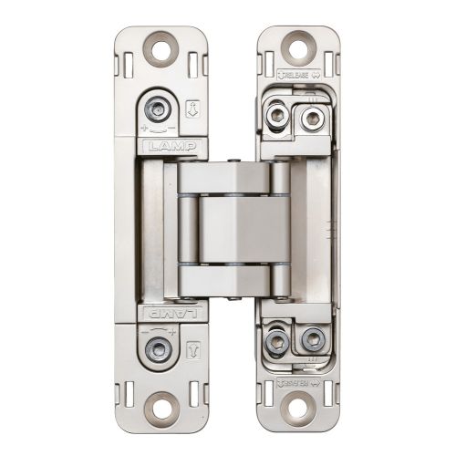 SUGASTSUNE HES3D-H120-36 3-Way Adjustable Concealed Hinge Centre Door Mortise Champagne Gold