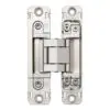 SUGASTSUNE HES3D-H120-36 3-Way Adjustable Concealed Hinge Centre Door Mortise Silver