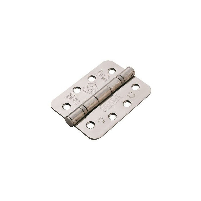 CARLISLE BRASS - HIN14325-13BSS-R EUROSPEC 102 X 76 X 2.5MM RADIUS BALL BEARING HINGE - GRADE 13