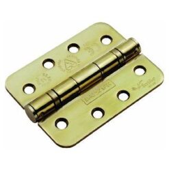 CARLISLE BRASS - HIN1433-13PVD-R 102MM X 76MM X 3MM BALL BEARING HINGE - GRADE 13 - RADIUS