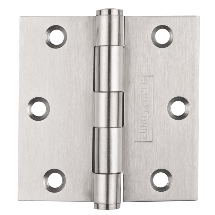 Eurospec 3 Inch Stainless Steel Plain Butt Hinges, Polished Or Satin Stainless Steel Finish (Sold In Pairs)