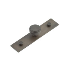 Cropley Cupboard Knobs 30mm Plain Backplate Dark Bronze