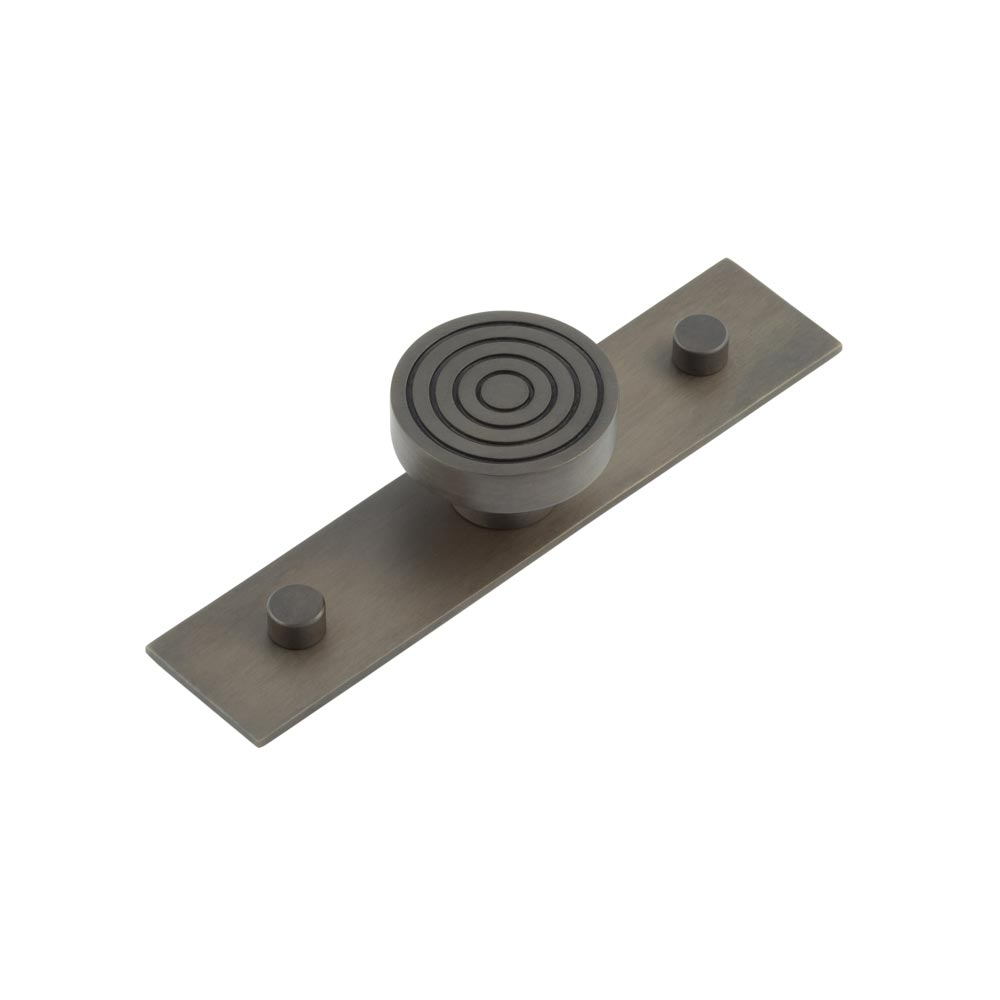 Murray Cupboard Knobs 40mm Plain Backplate Dark Bronze