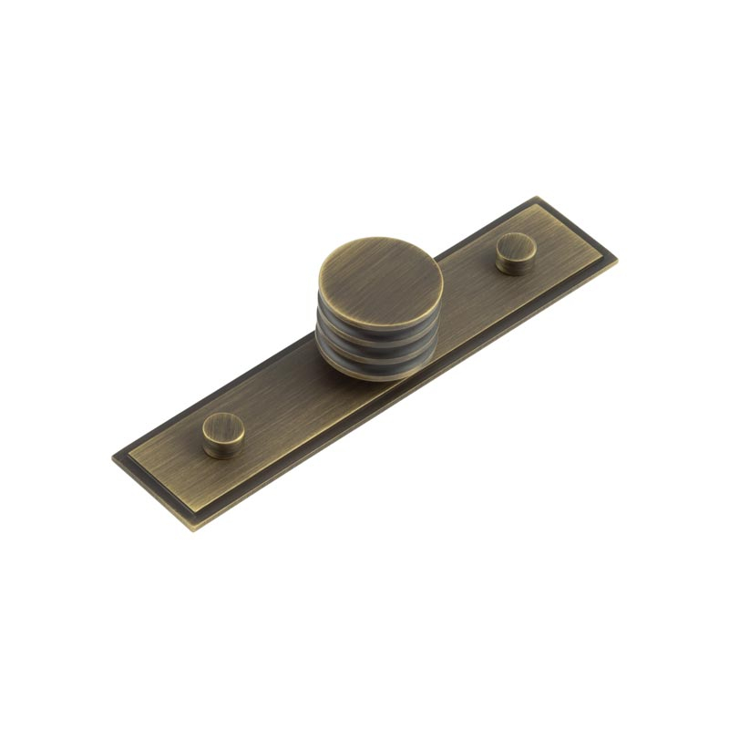 Sturt Cupboard Knobs 30mm Stepped Antique Brass