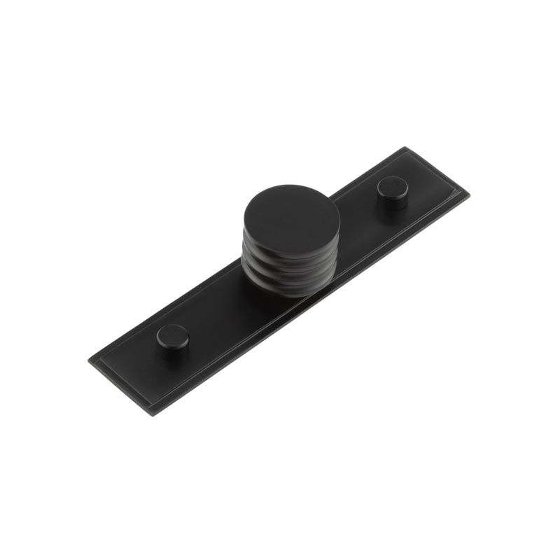 Sturt Cupboard Knobs 30mm Stepped Matt Black