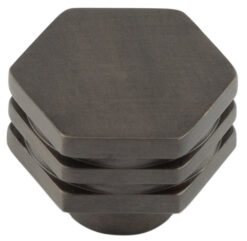 Nile DB 30mm Hex Cupboard Knob With Step Details