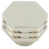 Nile PN 30mm Hex Cupboard Knob With Step Details