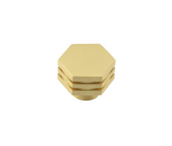 Nile SB 30mm Hex Cupboard Knob With Step Details