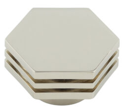 Nile PN 40mm Hex Cupboard Knob With Step Detail