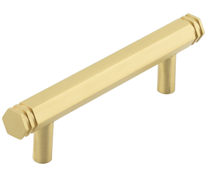 Nile SB 96mm Hex Cabinet Handle With End Step Detail