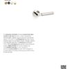 Alexander And Wilks Hurricane Door Handle Knurled On Round Rose Pol Nickel Pvd AW200PNPVD
