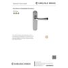 Carlisle Brass CBL13CP Ibra Lever On Backplate - Bathroom 57mm C/C 185mm x 40mm Polished Chrome