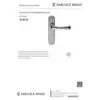 Carlisle Brass CBL13CP Ibra Lever On Backplate - Bathroom 57mm C/C 185mm x 40mm Polished Chrome
