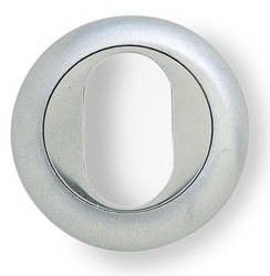 Frelan Hardware Oval Profile Bevelled Escutcheon, Polished Brass