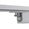 Rutland TS.11204 Door Closer EN 2-4 Concealed Cam Action Door Closer c/w Micro Rail & Connector Bar Silver