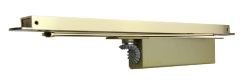 Rutland TS.11204 Door Closer EN 2-4 Concealed Cam Action Door Closer c/w Micro Rail & Connector Bar PVD Brass