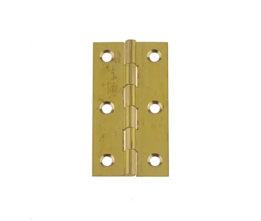 63x35x1.5mm SOLID DRAWN BRASS HINGE