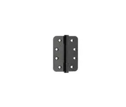 102x76x3mm Matt black Radius PBH 3 knuckle hinge Pack of 3