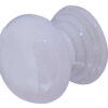 50mm White Cupboard Knob