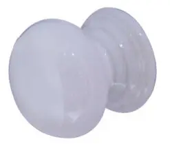 50mm White Cupboard Knob
