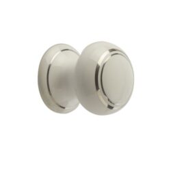 Frelan 38mm White Silverline Cupboard Knob JC34 Porcelain