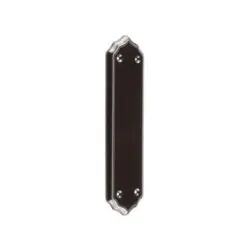 Frelan Black Silverline Finger Plate JC63 Porcelain