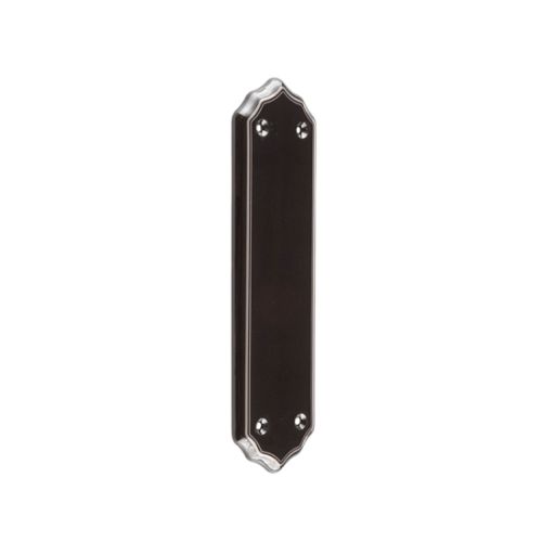 Frelan Black Silverline Finger Plate JC63 Porcelain