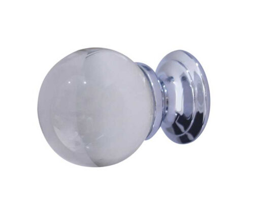 PC 35mm Clear Glass Ball Knob