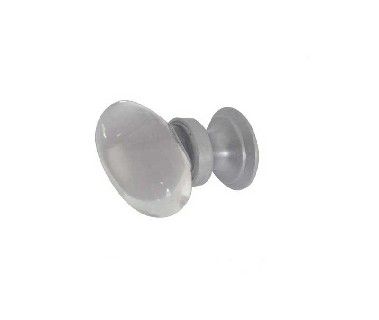 Frelan - JH1161SC Plain Glass Oval Cupboard Knob