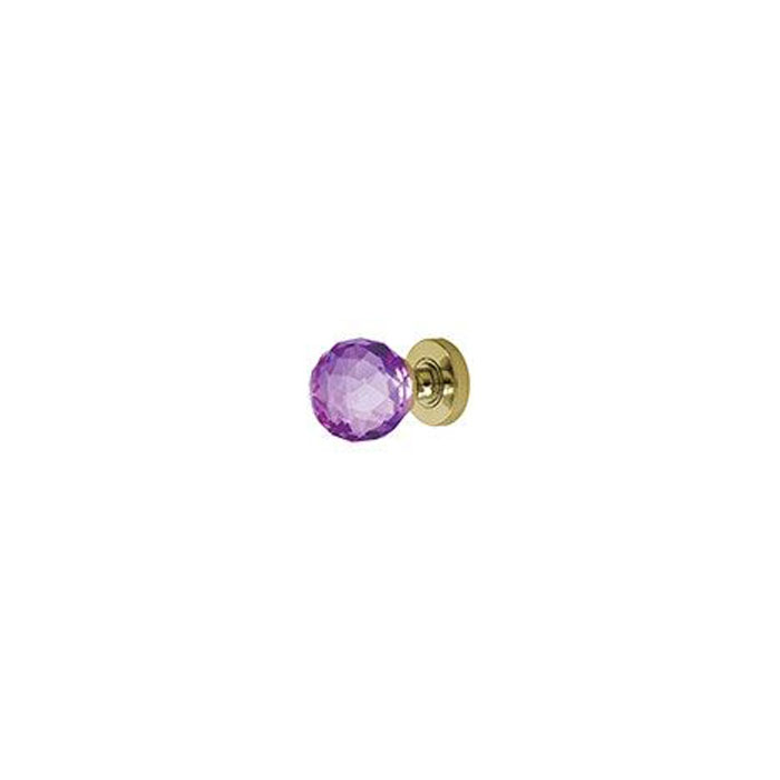 Frelan - JH5260PB Purple Faceted Glass Mortice Knob