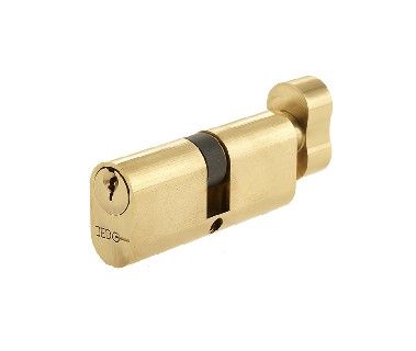 Frelan - JL-60EPCTPB-KA Euro Profile Cylinder & Turn Keyed Alike