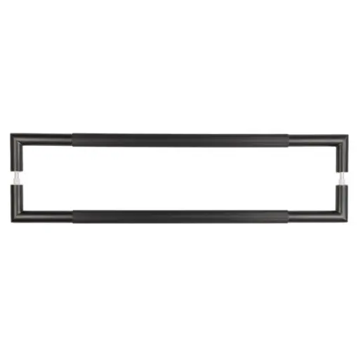 MB Mitred linear knurled Pull handle 600x25mm B/B 316g PVD