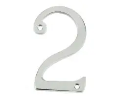 Frelan - JNSC-2 75MM Screw Fix Numerals Satin Chrome