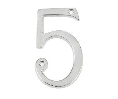 Frelan - JNPC-5 75MM Screw Fix Numerals Polished Chrome