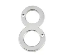 Frelan - JNSC-8 75MM Screw Fix Numerals Satin Chrome