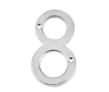 Frelan - JNSC-8 75MM Screw Fix Numerals Satin Chrome