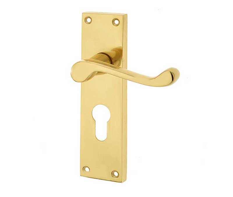 153x41mm PB Euro scroll lever lock