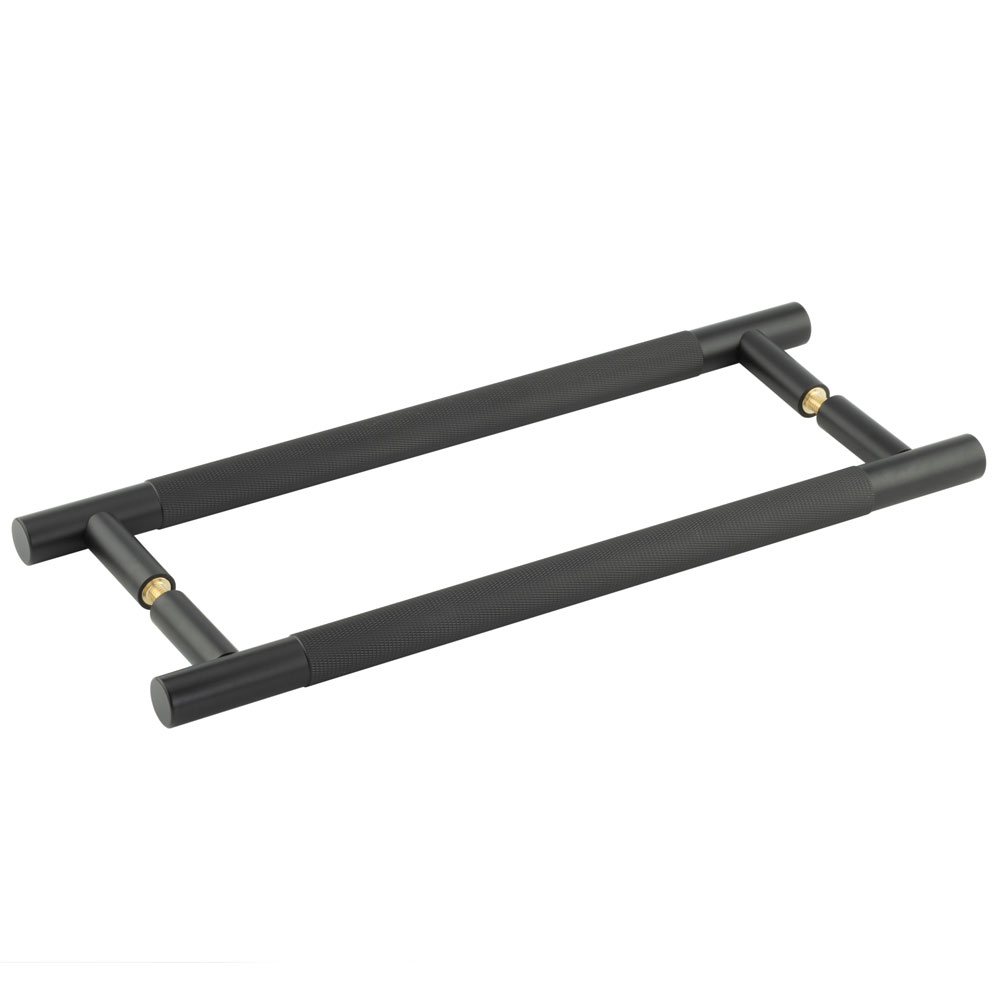 Bari Pull Handles 300mm Black Back to Back