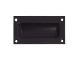 89mm Black flush pull
