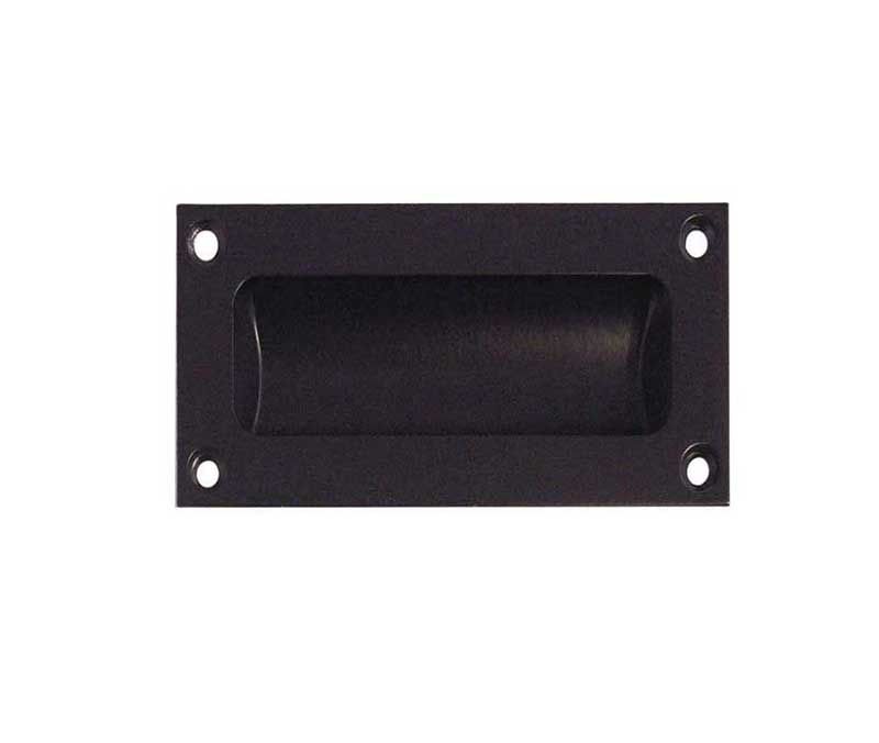 75mm Black flush pull - Web Ironmongery UK